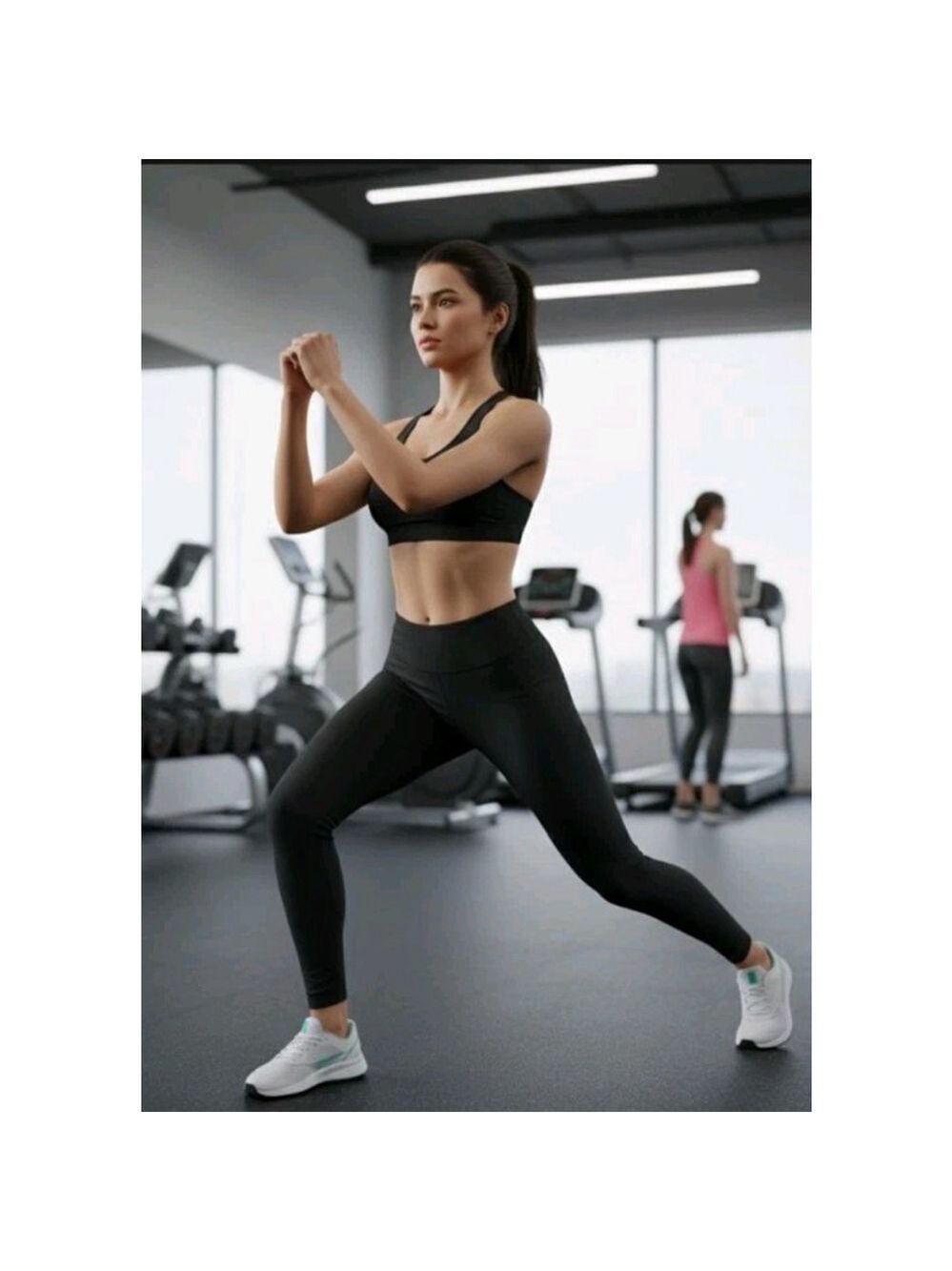 Philosophy Leggings Women's Size S Black Elastic Waist Pull On Stretch Pants Gym